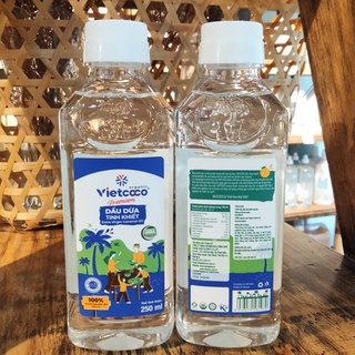 Dầu Dừa Tinh Khiết Organic VIETCOCO - PET 250 ML -500ML - 1 LÍT