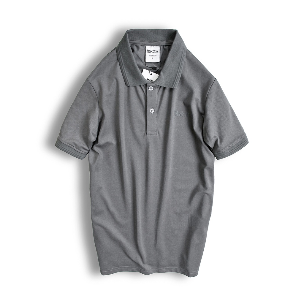 Áo thun polo nam ngắn tay HEBOZ vải cotton pha co giãn 4 chiều đẹp in logo, form slimfit basic - 00000673 | BigBuy360 - bigbuy360.vn
