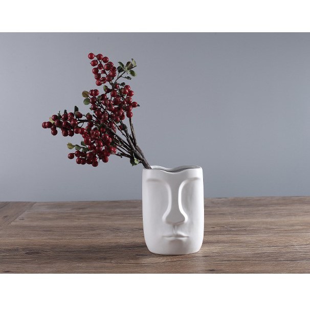 BÌNH HOA SỨ HOẠ TIẾT MẶT NGƯỜI