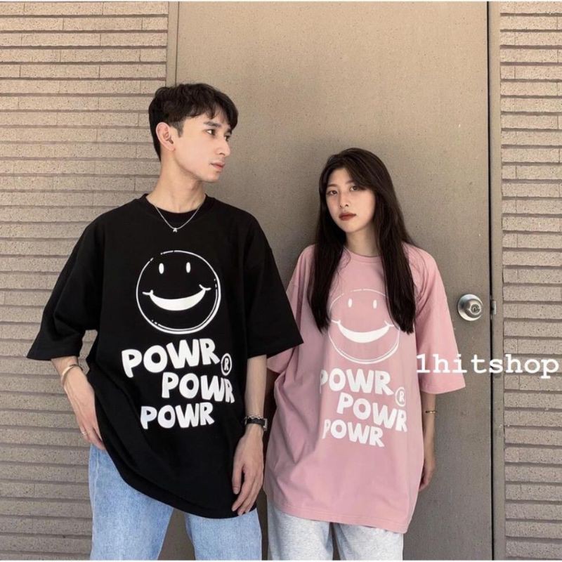 Áo Thun Mặt Cười PO.WR Unisex