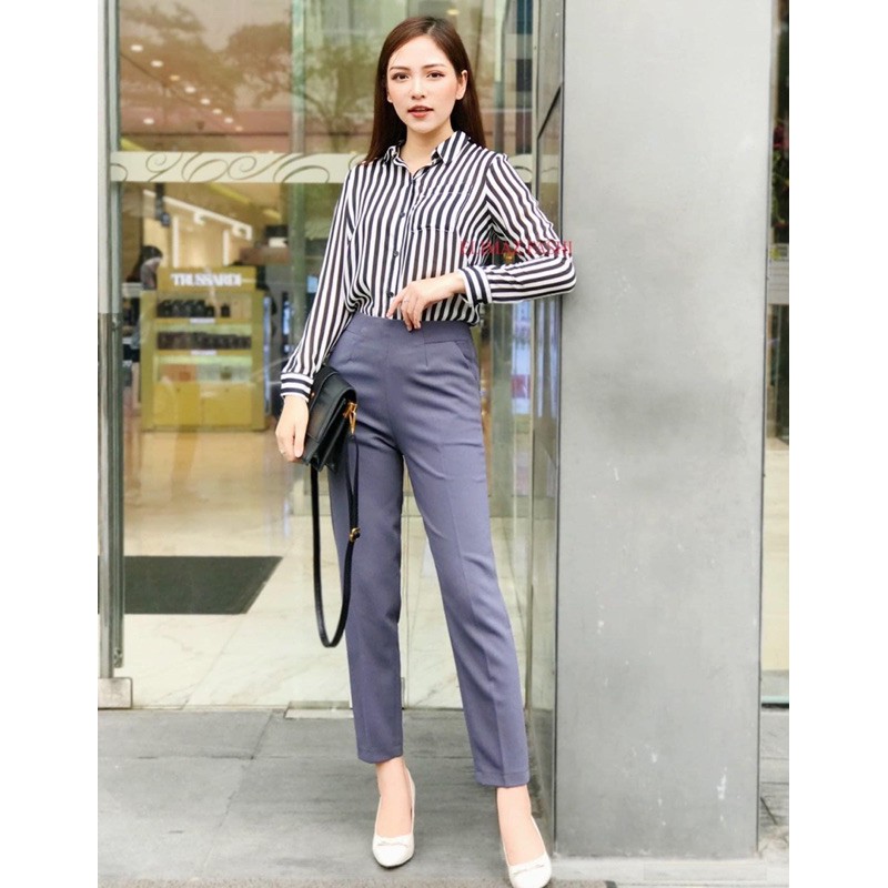 Quần Tây Khoá Sườn- Cạp cao | BigBuy360 - bigbuy360.vn