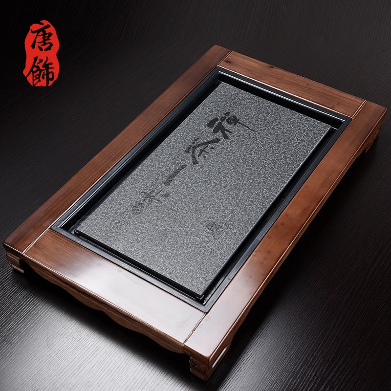 ۞❁khay trà gỗ nguyên khối Bộ trà kung fu gỗ có ngăn kéo bàn trà