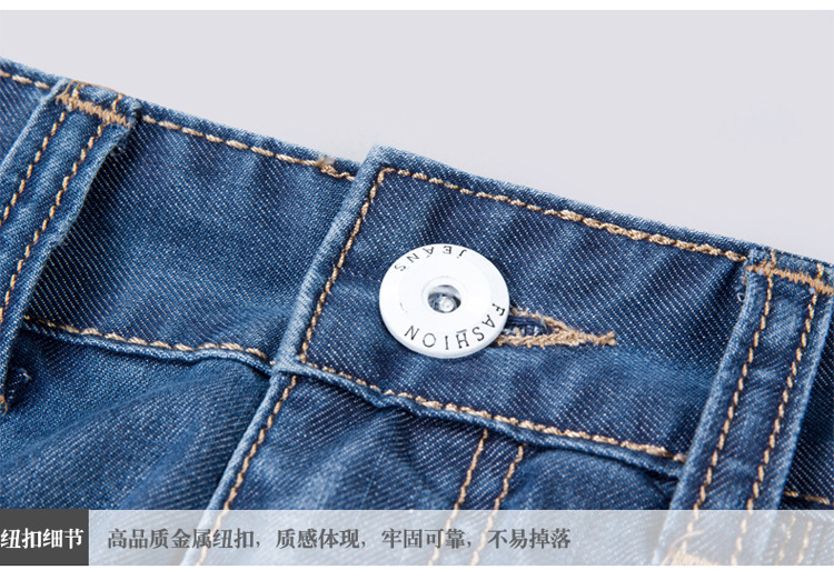 Seluar Quần Short Jeans Ống Rộng Phối Khóa Kéo Thời Trang Mùa Hè Hàn Quốc Cho Nam