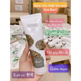 Sữa rửa mặt Bori tro núi lửa