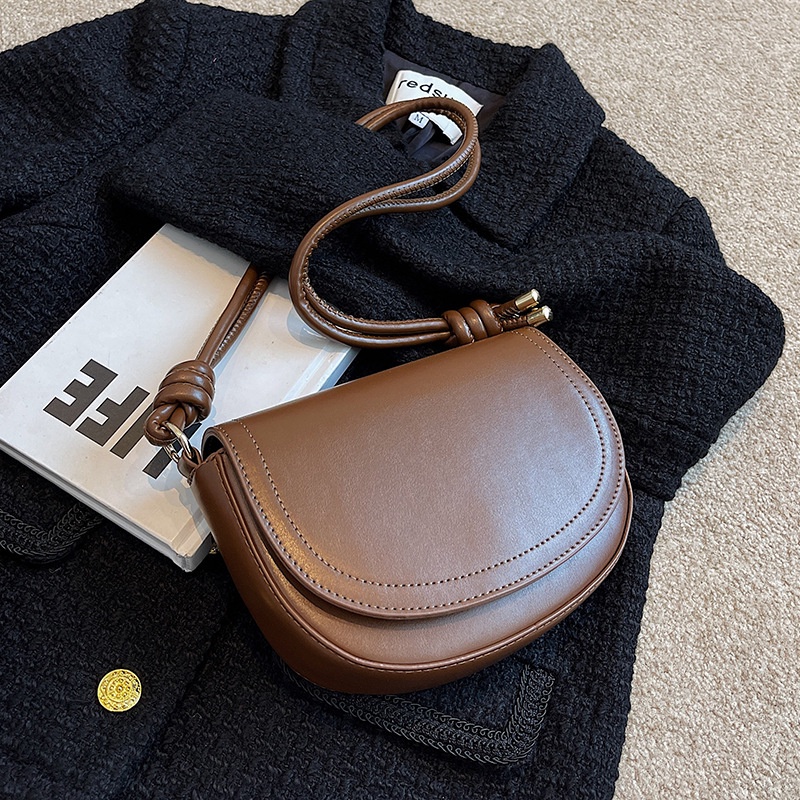 Túi đeo chéo IELGY màu sắc đơn giản phong cách retro thời trang dành cho nữ