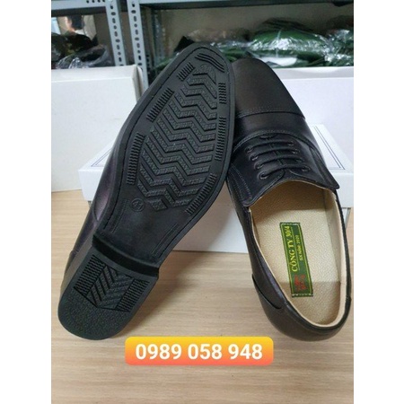 Giày Tây Sĩ Quan Nam Da Thật 30/4, Đế Khâu Siêu Bền, Bảo Hành 12 Tháng