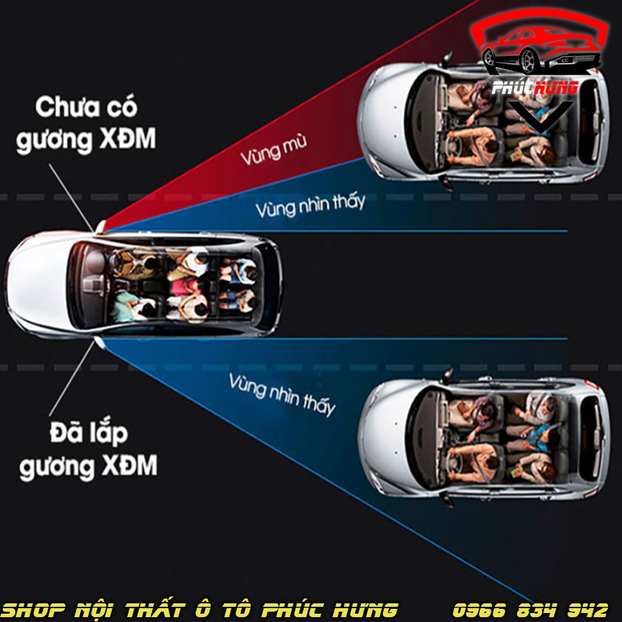 ⚡️Freeship 99k - Toàn quốc⚡️ Combo 2 Kính Cầu Lồi Quan Sát Oto