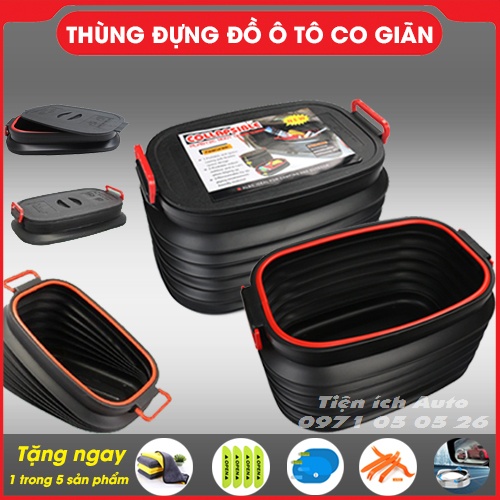 Thùng đựng đồ ô tô co giãn - Dung tích 40 Lít | tienich_auto