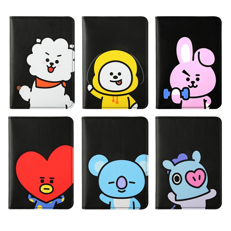 Ví Đựng Hộ Chiếu Họa Tiết Hoạt Hình BT21 Xinh Xắn
