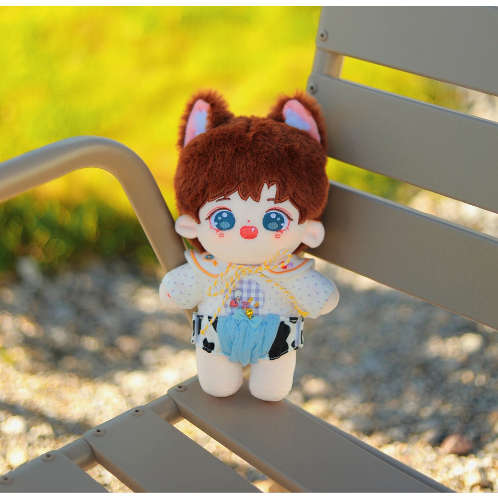 Doll Vương Tuấn Khải TFBOYS 10cm 20cm - Búp bê Vương Tuấn Khải 10cm 20cm có tai và xương