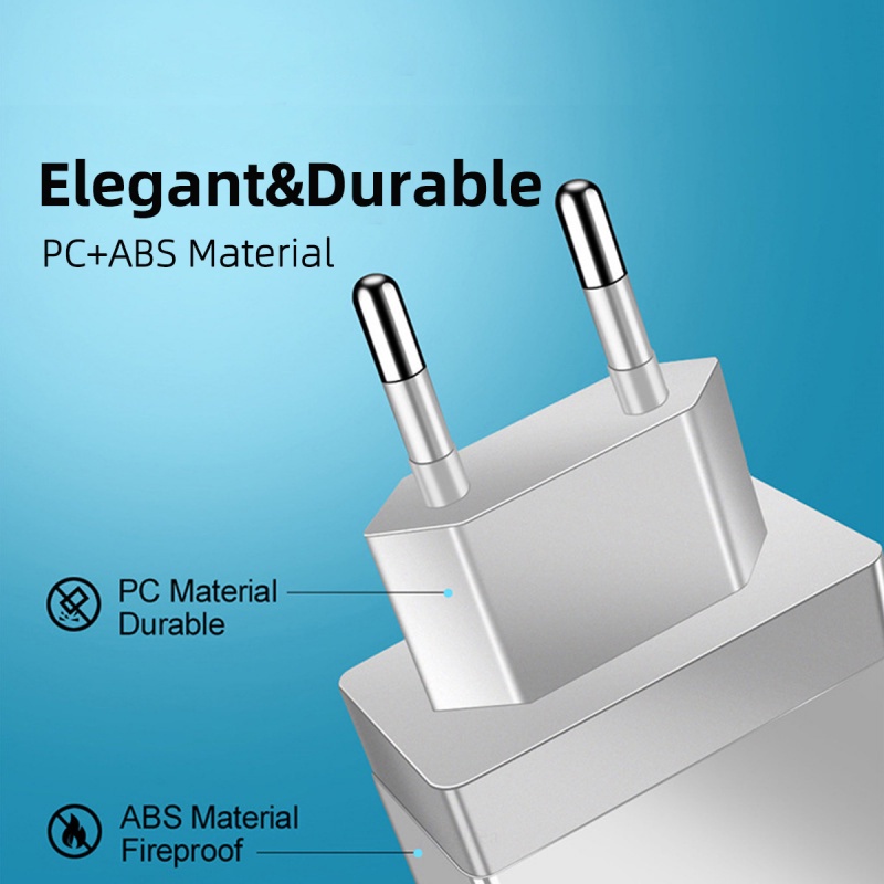 Củ sạc ANKNDO 4 cổng USB 3A có đèn LED thích hợp cho iPhone Xiaomi