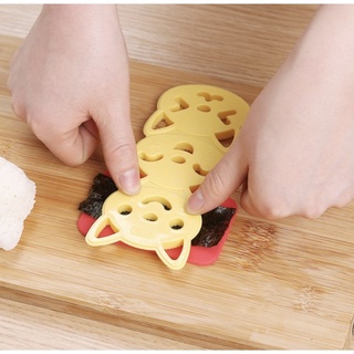 BỘ DỤNG CỤ ÉP CƠM HÌNH MÈO  - CAO CẤP