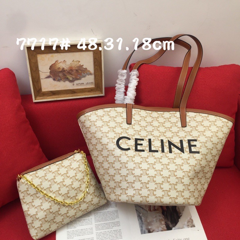 Túi xách nữ Celine tote da thật cao cấp size 48