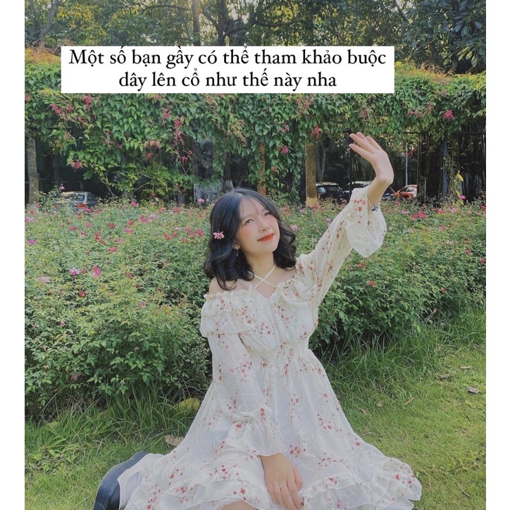 [ VIDEO ] VÁY HOA NHÍ TRỄ VAI CÓ LÓT TRONG DÁNG XOÈ ULLZANG ĐI BIỂN ĐI DU LỊCH