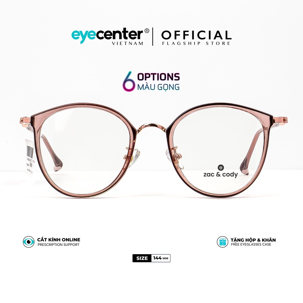 Gọng kính nữ chính hãng SHARON by ZAC&CODY A09-S dáng mắt mèo nhập khẩu by Eye Center Vietnam