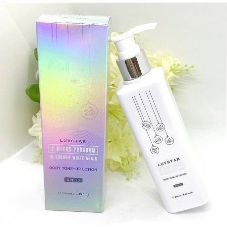 DƯỠNG THỂ LUVSTAR IN SHOWER WHITE AGAIN BODY TONE-UP LOTION SPF 20