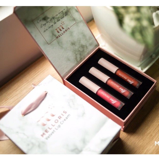 Set 3 Cây Son Kem Lì Melloris Chính Hãng Mềm Mịn, Không Chì, Không Khô Môi (Có Son Lẻ) | BigBuy360 - bigbuy360.vn