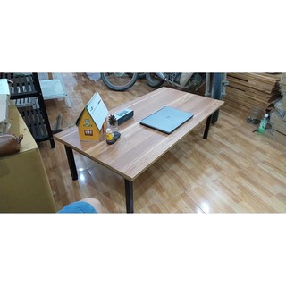 Bàn xếp vân gỗ 40*80*35 Chân sắt gấp