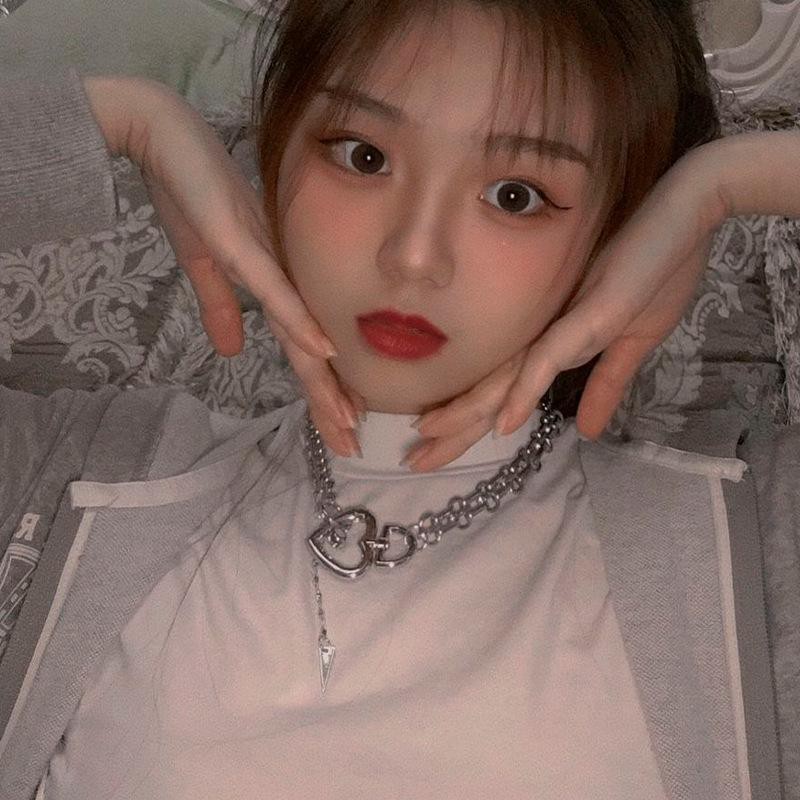 Vòng cổ TRÁI TIM BP Lisa Jisoo Jennie Rose THẢ HẠT dây chuyền phong cách Hàn Quốc sang chảnh cá tính xinh xắn dễ thương