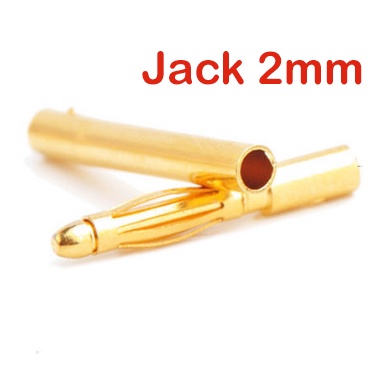 Jack chuối 2mm cho tàu, xe, máy bay điều khiển từ xa