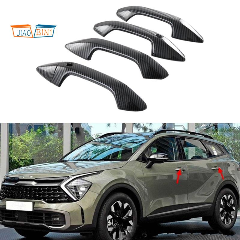 Vỏ Bọc Tay Nắm Cửa Xe Hơi Bằng Sợi Carbon Cho Kia Sportage NQ5 2021 2022