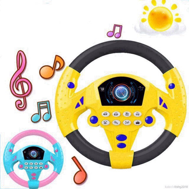 đồ chơi Vô lăng tập lái ô tô quay 360 độ cho bé -  Vô lăng xe hơi trẻ em phát nhạc (Bảo hành 1 tháng)