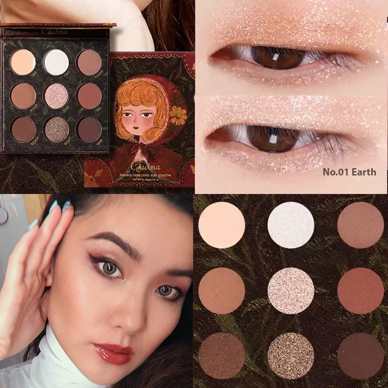 BẢNG PHẤN MẮT 9 Ô GUICAMI GUIDIAN NANA NINE COLORS EYE SHADOW CHÍNH HÃNG - 8953