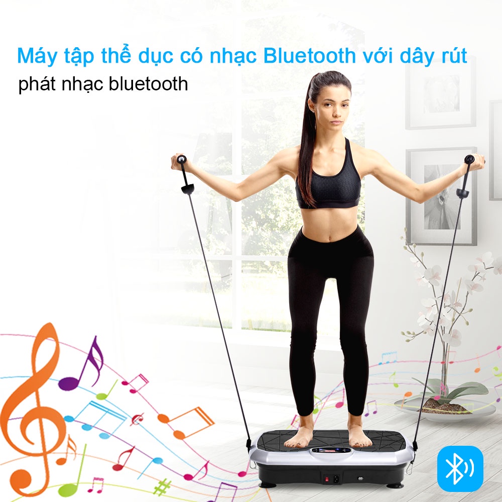 OneTwoFit  Máy tập thể thao rung Thiết bị tại nhà có nhạc Bluetooth  Máy rung lắc toàn thân cao cấp OT0354