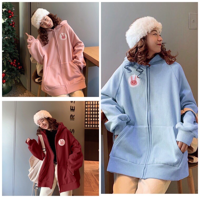 Áo Khoác Hoodie Hình Thỏ Unisex_KN06 | BigBuy360 - bigbuy360.vn