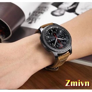 Dây đồng hồ Samsung Gear S3/ Galaxy Watch 42mm/ 46mm - Dây da bò thật