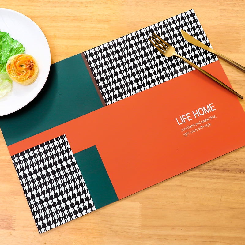 Tấm Da Lót Bàn Ăn Cách Nhiệt Chống Thấm Nước/Dầu Mỡ/Chống Nhiệt Độ Cao