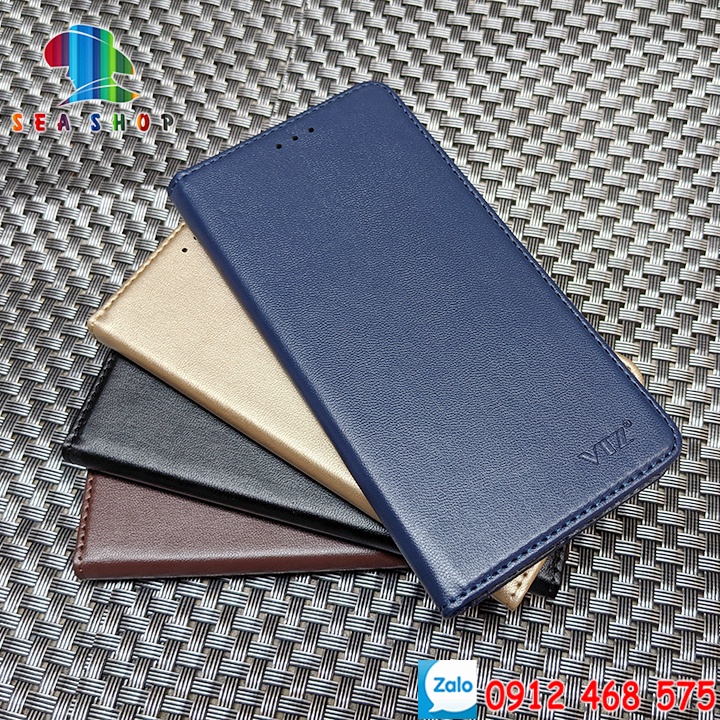 Bao da Realme C12  Nắp gập-Ốp lưng 2 mặt có thiết kế ví cà thẻ, ngăn lớn để tien mặt - Kính full màn 9D