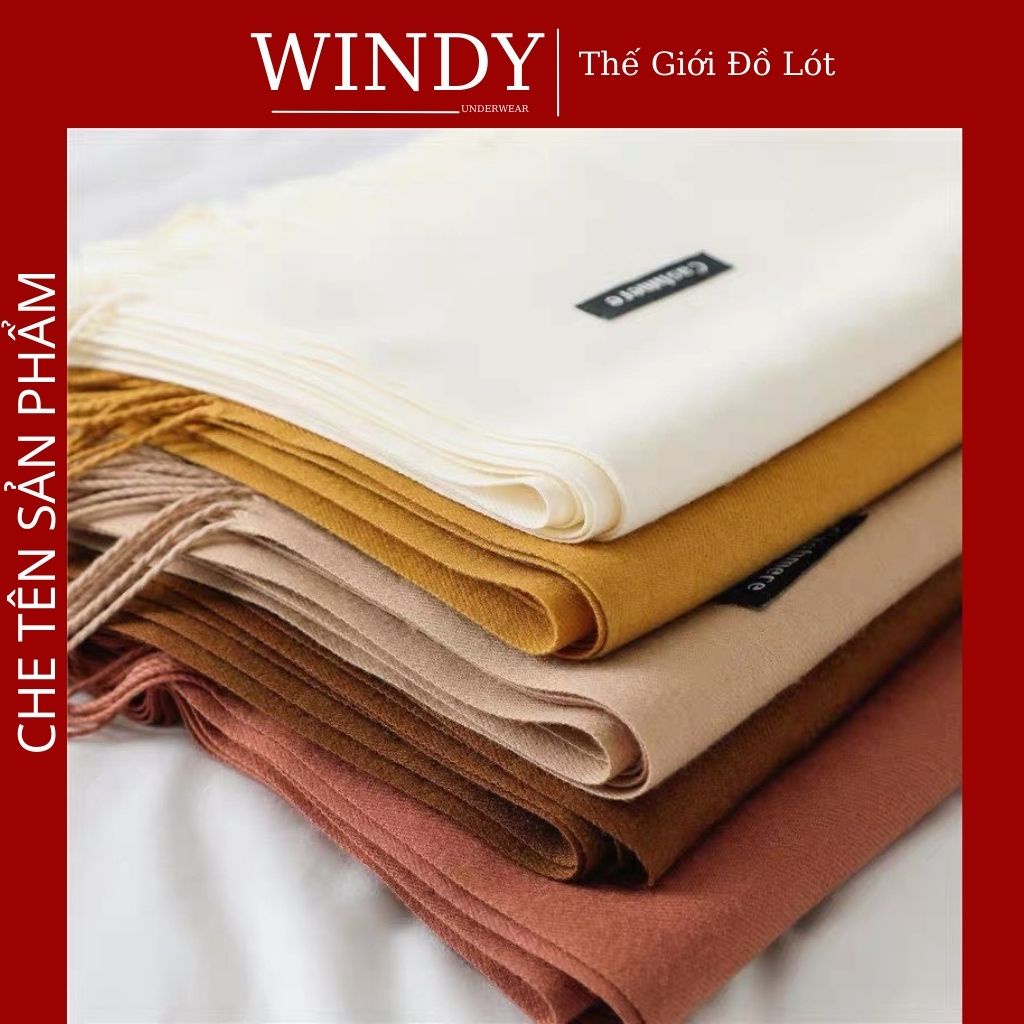 Khăn Len Quàng Cổ Cashmere Hàng Loại 1, Chất Len Dệt Mềm Mịn Giữ Ấm Mùa Đông Cho Nam Nữ Windy Secret