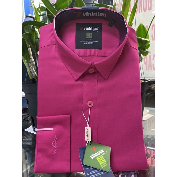 Sơ mi slimfit vĩnh tiến dài tay chất liệu bambo siêu giảm  giá 395k còn 179k | BigBuy360 - bigbuy360.vn