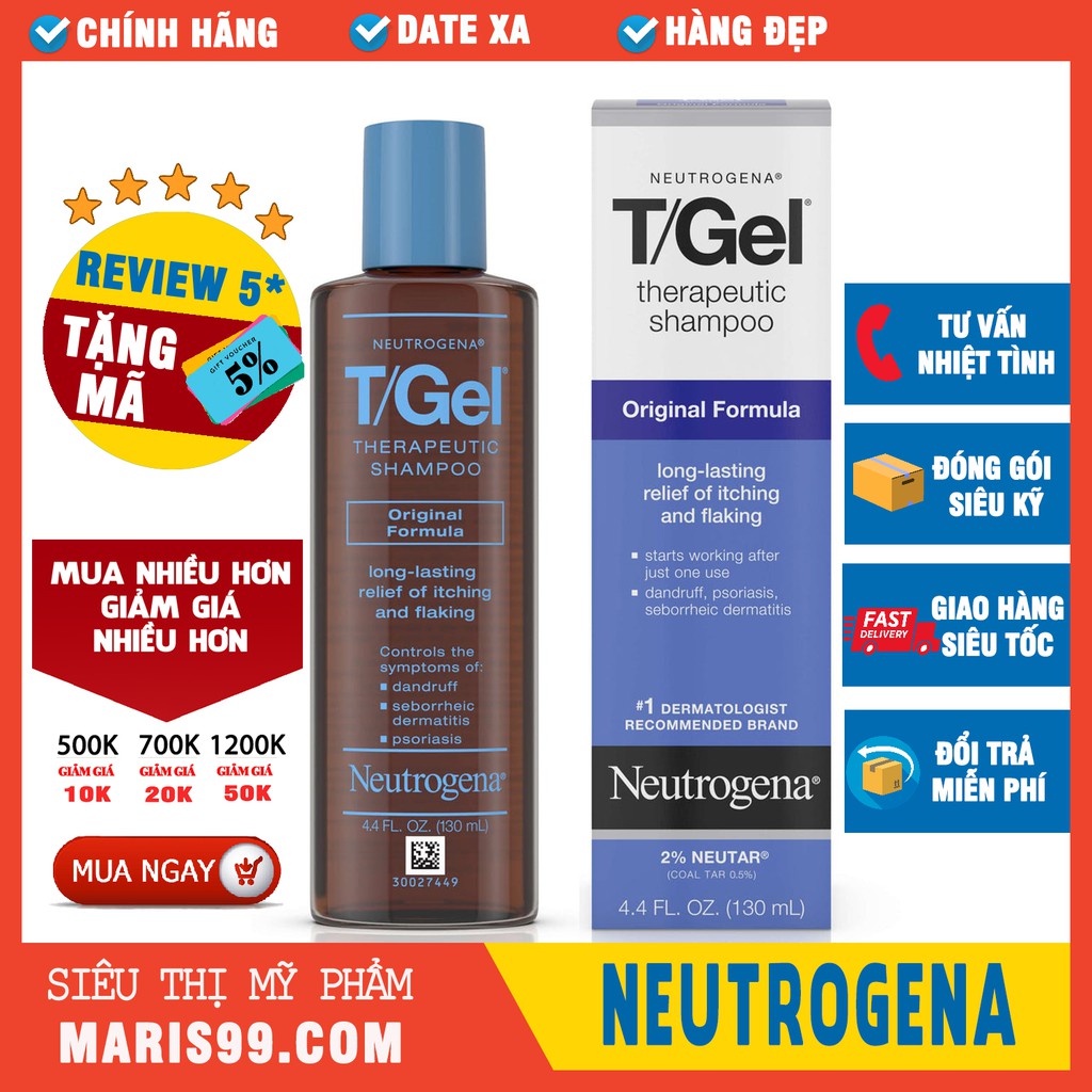 Dầu Gội Trị Gàu Neutrogena T/Gel Therapeutic Shampoo Original Formula TGel T-Gel _ NTG002CST