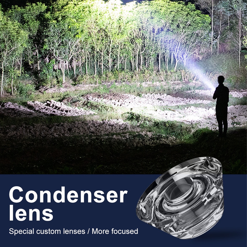 Đèn pin led VIRWIR siêu sáng 2 trong 1 3 chế độ sáng có thể sạc lại