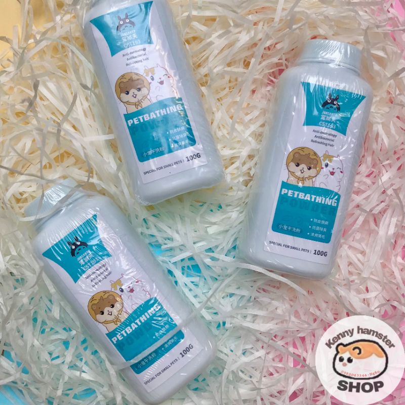 Phấn tắm khô khử mùi Hamster, Sóc, Thỏ, Bọ... Thú Nhỏ