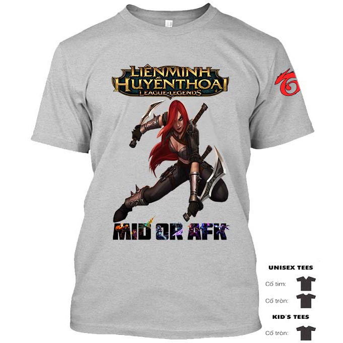 Áo Thun KATARINA, Áo Thun Liên Minh KATARINA Cực Đẹp - Áo Thun LMHT - LOL Tshirt