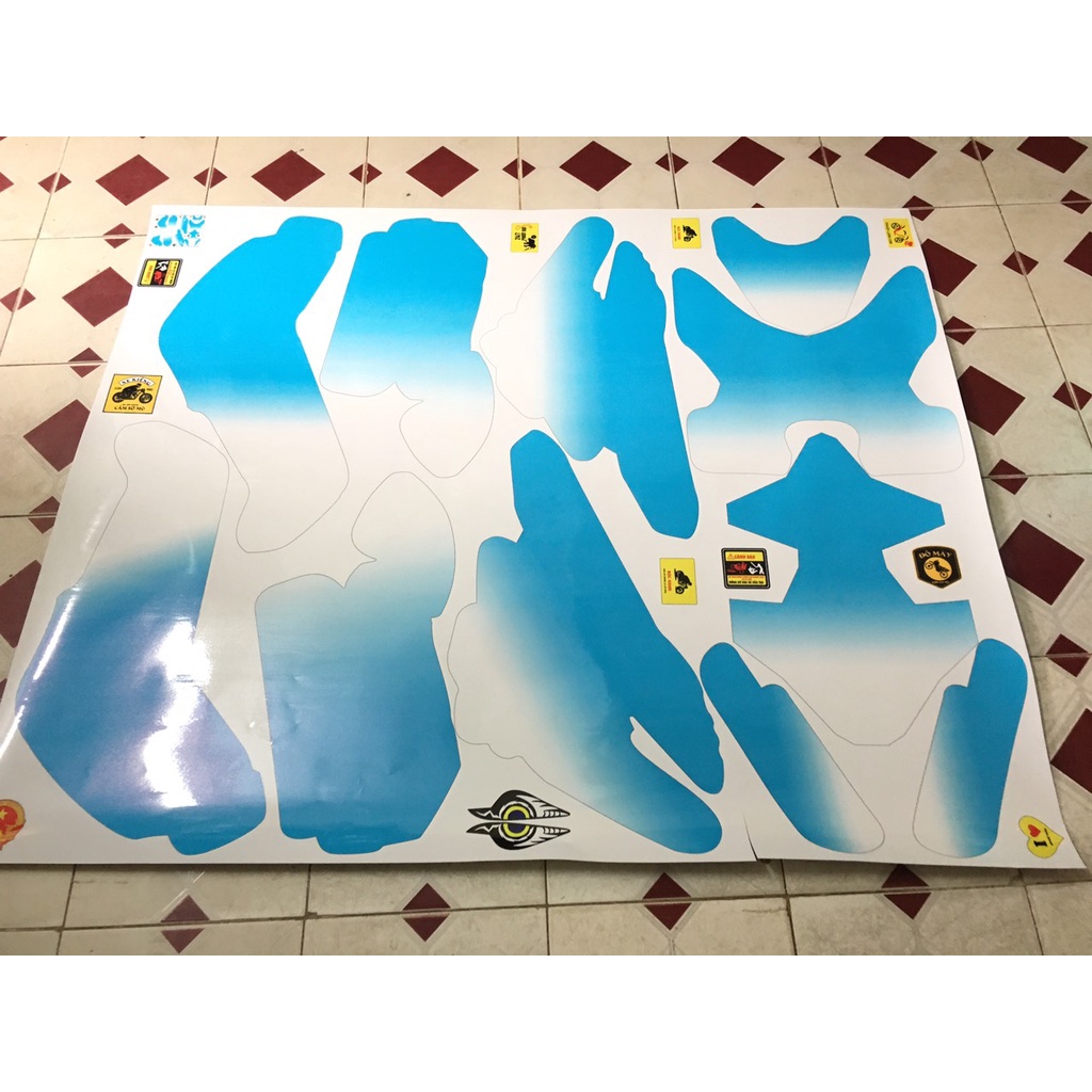 TEM TRÙM XE ĐIỆN XMEN MÃ 369 SIÊU PHẨM XANH TRẮNG