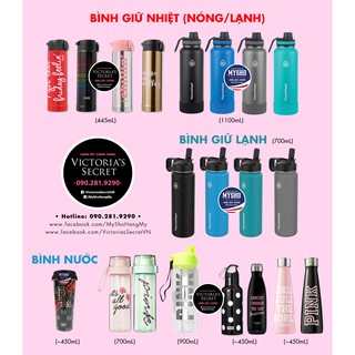 Bình nước, bình giữ nhiệt Victoria's Secret - Thermo Flask - Hàng nhập USA