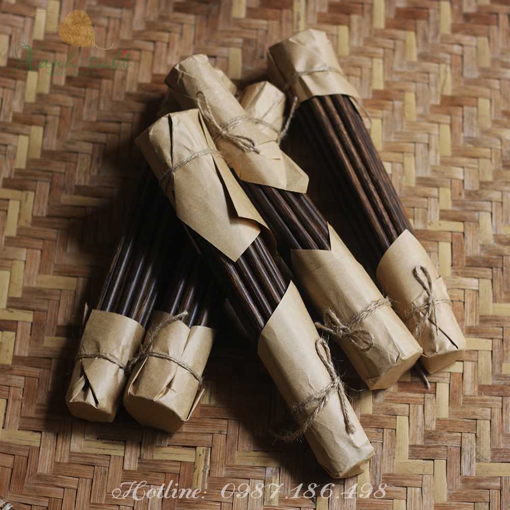 [Mã SRJULY1215 giảm 20K đơn 50K] [Xanh Suốt] Đũa Sóng Lá Buông/ Lá Kè- Chopsticks Made From Corypha Leaves | BigBuy360 - bigbuy360.vn