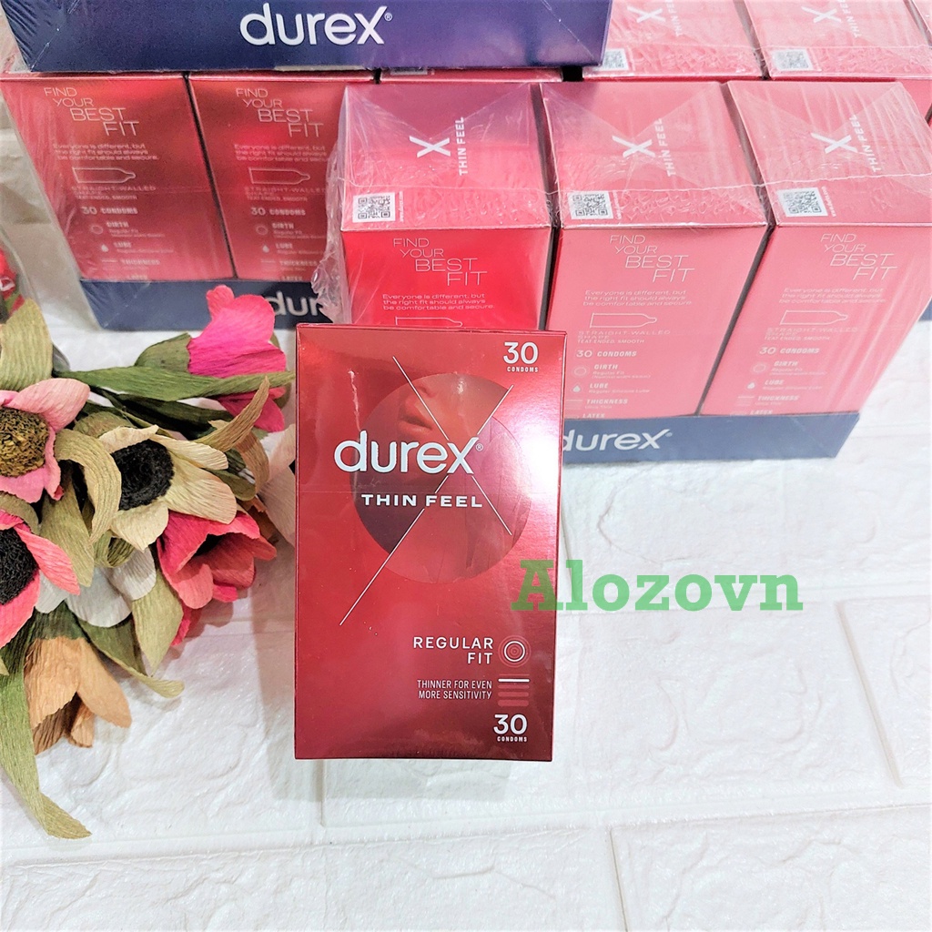 Bao Cao Su Durex Fetherlite của Úc siêu mỏng hộp 30 chiếc