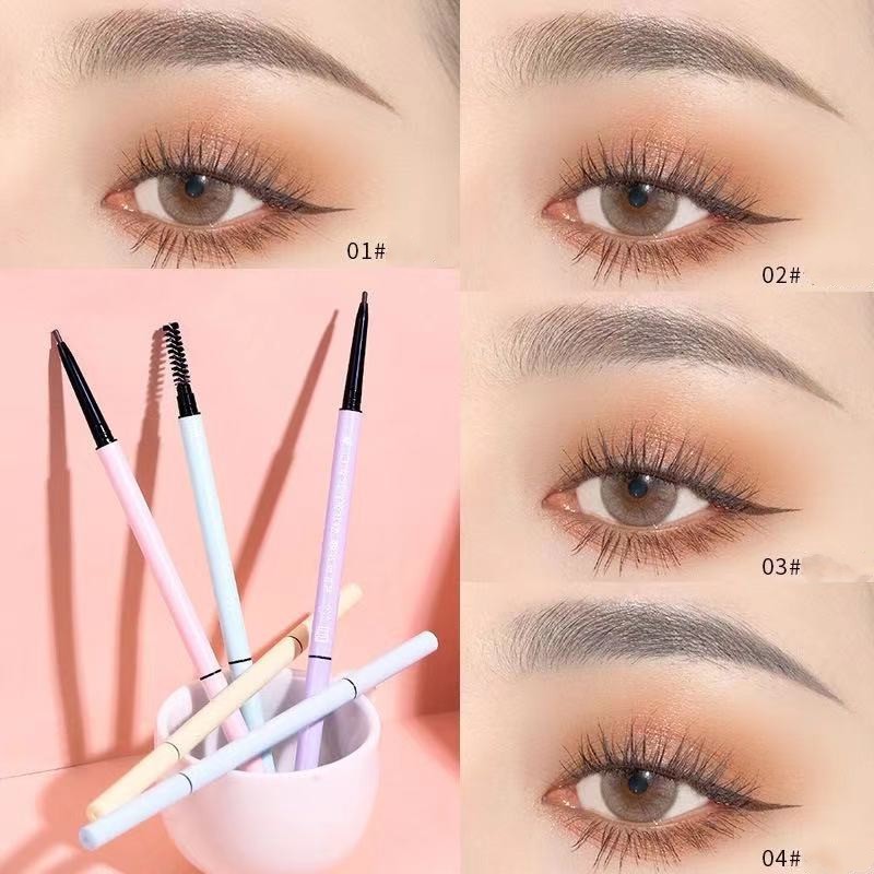 Bút kẻ lông mày xixi thiết kế hai đầu chống thấm nước và mồ hôi không phai màu cao cấp