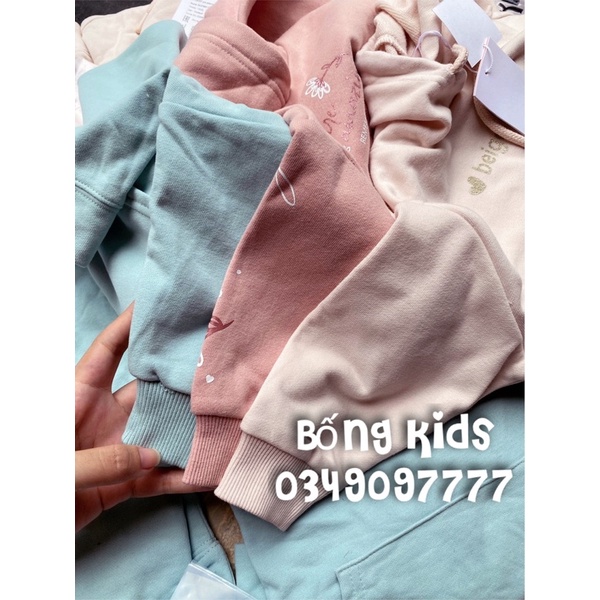Áo Nỉ Hoodie Bé Gái In Chữ GJ