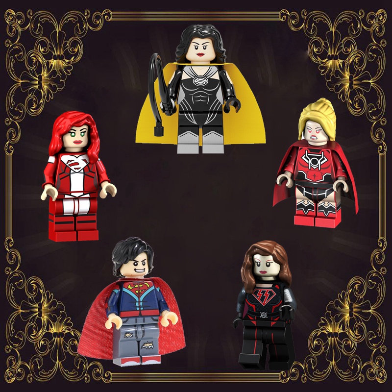Bộ Đồ Chơi Lắp Ráp Mô Hình Nhân Vật Trong Overgirl Zatanna Lana Lang Raven