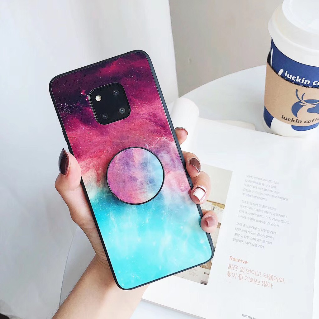 Ốp Lưng Mặt Kính Họa Tiết Bầu Trời Đầy Sao Cho Samsung Galaxy S 10 Note 9 Note 8 S 9 S 8 Plus S 10 E | BigBuy360 - bigbuy360.vn