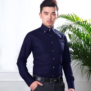 Áo Sơ Mi Dài Tay Cổ Cao Thời Trang Công Sở Dành Cho Nam