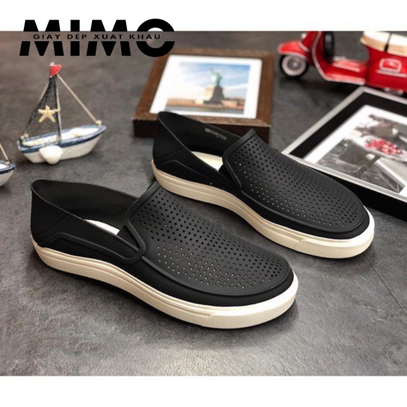 [Hàng xuất] Giày Slip on Citilane Roka, giày nhựa đi mưa siêu nhẹ êm, bền đẹp cho nam