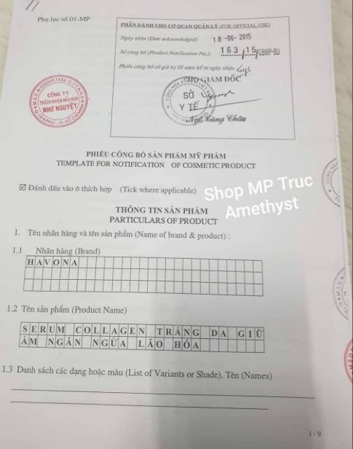 SERUM COLLAGEN TRẮNG DA GIỮ ẨM NGĂN NGỪA LÃO HOÁ HAVONA