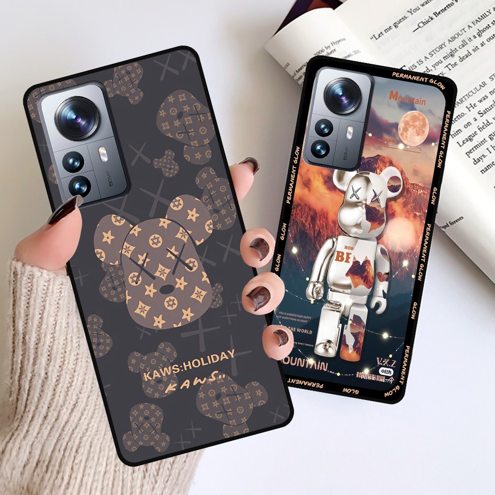 Ốp Xiaomi 12 in hình họa tiết Mountain, Be@rbrick dễ thương (T13 - T18)